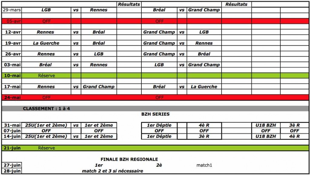 Calendrier Regionale Bzh 2015