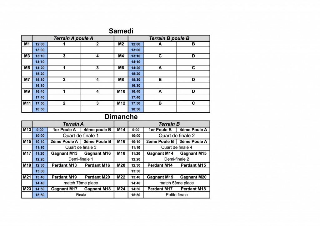 Programme Sportif RLC8