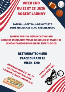 Affiche weekend olympique sport US 2024